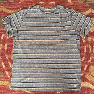 Marine Layer Striped Shirt M/L Re-spun Organic Cotton Blend